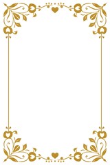Obraz premium Elegant Floral Wedding Frame 5