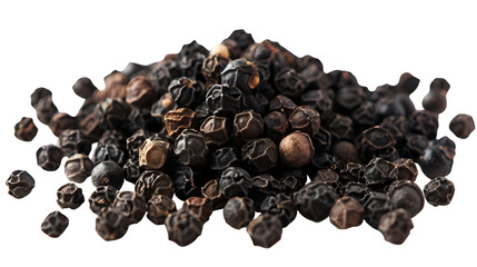 Fototapeta premium High detail organic black peppercorns pile for culinary use
