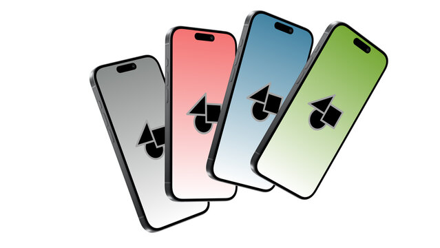 Mobile Side Multiple 5 &ndash; Smartphone Screen Presentation with Hand Gestures, Swipe Scroll Tap Click Animation, Vertical App UI UX Showcase, Social Media Story Template
