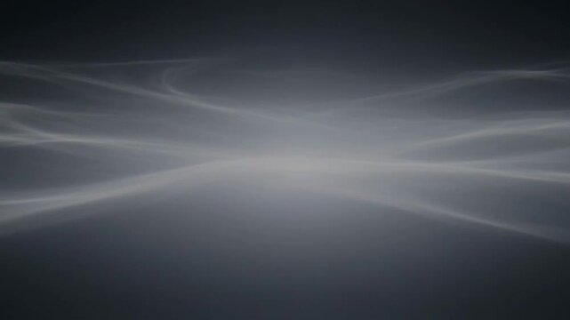 Abstract gray background with glowing light and flowing shapes