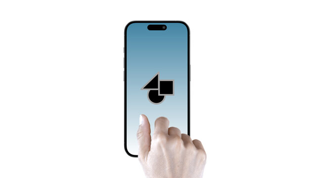 Mobile Vertical Scroll Up &ndash; Smartphone Screen Presentation with Hand Gestures, Swipe Scroll Tap Click Animation, Vertical App UI UX Showcase, Social Media Story Template