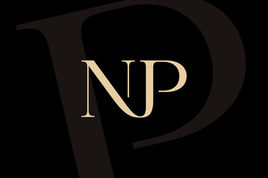 NP or PN letter logo icon design. Classic style luxury initials monogram.