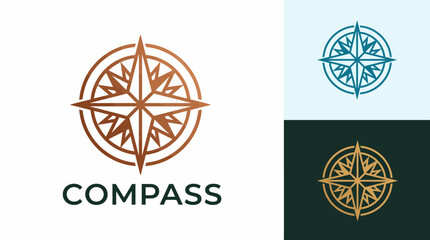 This beautifully designed compass logo stands for direction and navigation, ideal for brands involved in travel, adventure, and exploration, showcasing adventure and guidance. © zhen