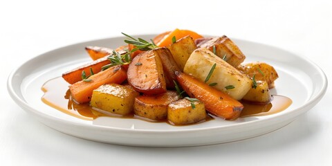 Maple Mustard Glazed Root Vegetables