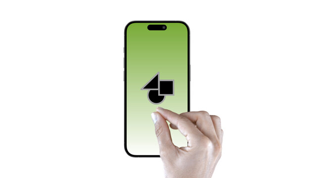 Mobile Vertical Zoom In &ndash; Smartphone Screen Presentation with Hand Gestures, Swipe Scroll Tap Click Animation, Vertical App UI UX Showcase, Social Media Story Template