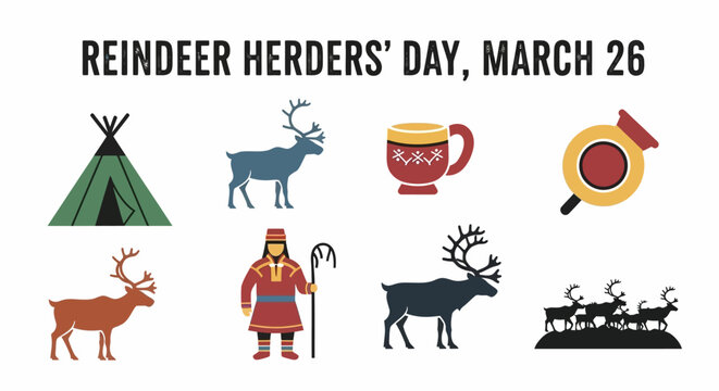 Reindeer herders celebrate their special day with traditional symbols