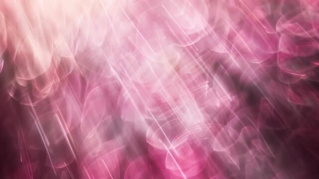 Blurred pink and white light reflections create a dreamy, light atmosphere that is perfect as a background for designing invitations to festive events or romantic evenings.
