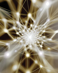 Fototapeta premium A captivating image depicting dynamic light bursts through a crystalline structure, representing inspiration and creativity in abstract art and the exploration of human emotions.