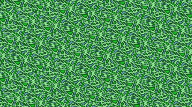 Green leafy pattern on fabric texture.