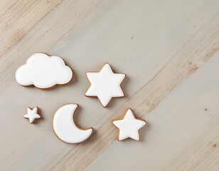 白いアイシングクッキー