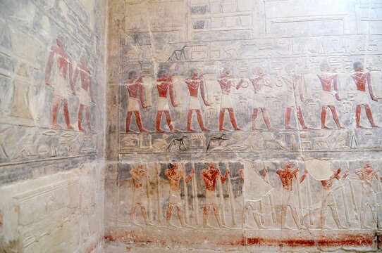 Interior of Kagemni Mastaba in the Saqqara burial complex, Egypt