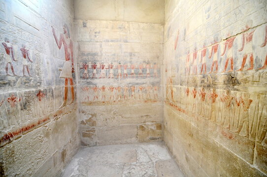 Interior of Kagemni Mastaba in the Saqqara burial complex, Egypt