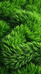 Vibrant green grass texture background for design projects