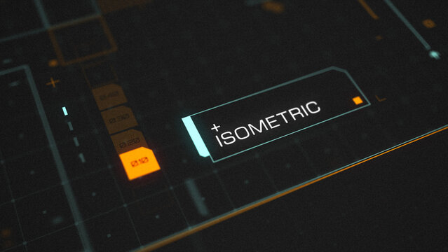 Isometric Digital Interface Logo Intro