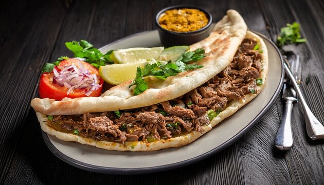 lamb laffa bread