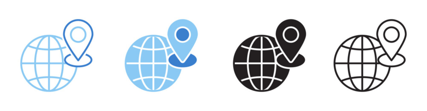 Ip Address Vector Illustration In Multistyle