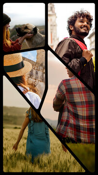Vertical Split Screen 5 Frames 07