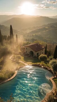 dreamy mansion in Tuscany Italy based on a true photo