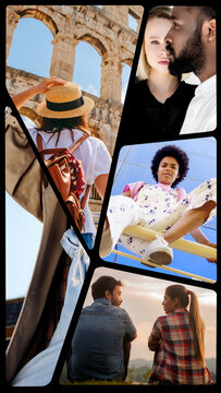 Vertical Split Screens 5 Frames 05