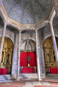 Church of the Dominicans or of the Afflicted, Altar and Ceiling cupola, Elvas, Alentejo, Portugal