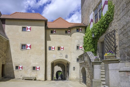 Inner courtyard castle, Heidenreichstein, Lower Austria, Austria