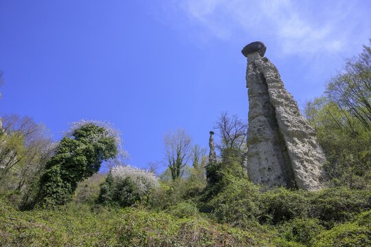 Earth pyramids of, Zone, Province of Brescia, Italy