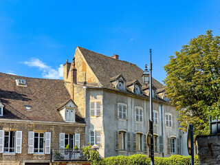 Street view of Beaune in France