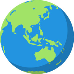 Planet Earth Globe Illustration © M-KOS