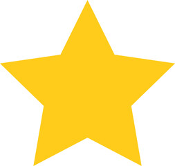 Yellow Star Shape