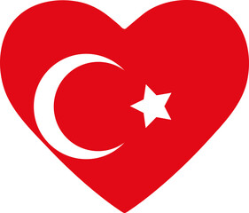 Heart With Turkish Flag