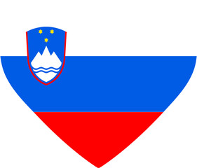 Fototapeta premium Slovenia Flag Emblem