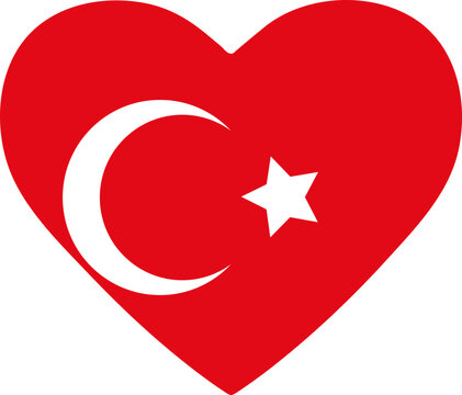 Heart With Turkish Flag