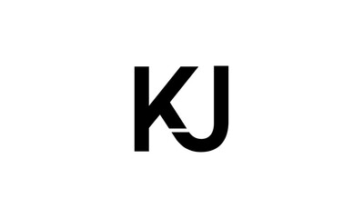 KJ initial letters logo or KJ monogram