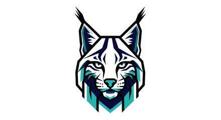 Fototapeta premium Lynx head graphic illustration