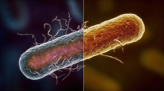 Antibiotic Sensitive and Resistant Bacteria Comparison Under Drug Exposure