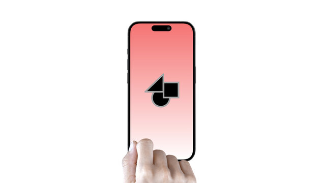 Mobile Vertical Scroll Down &ndash; Smartphone Screen Presentation with Hand Gestures, Swipe Scroll Tap Click Animation, Vertical App UI UX Showcase, Social Media Story Template