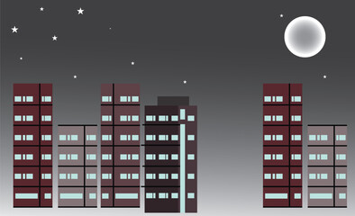 Noon light Modern City