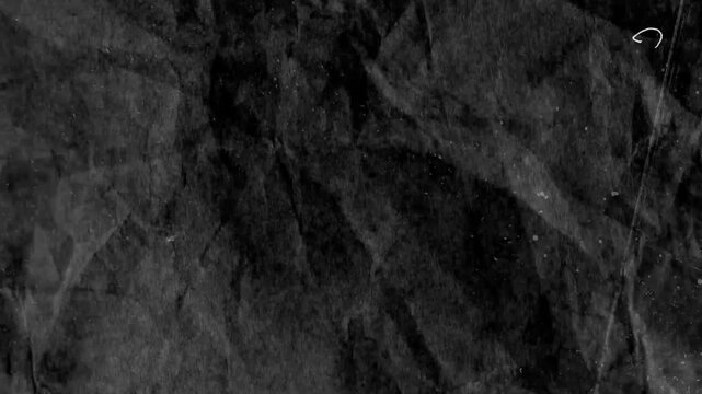 Dark Ash Paper Texture Background with Dust, Scratches and Grunge Film Grain &ndash; Vintage Cinematic Motion, Full HD