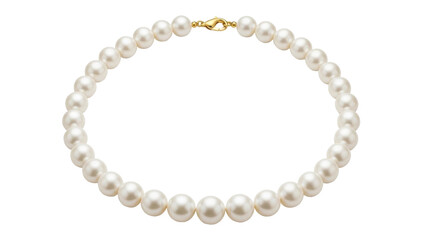 Obraz premium Isolated Pearl Necklace, classic and elegant jewelry item for luxury lifestyle accessory