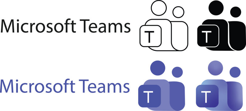 New Microsoft teams logo 2026, 2027. updated Microsoft team logotype. Popular social media logo. Stock vector editorial. MS team icon transparent png
