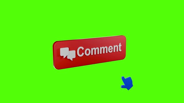 Comment Icon: The digital landscape comes to life with this dynamic comment icon, ready to engage viewers and spark conversation. A vibrant red button beckons, accompanied by a thoughtful click.