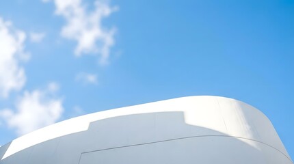 Abstract Modern Architecture Under Blue Sky