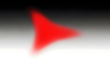 Red triangular shape in motion blur against a gradient background from a side viewpoint