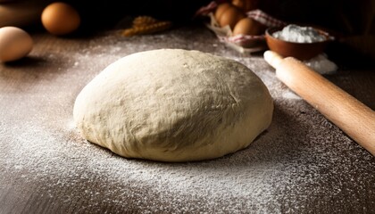 Obraz premium baking dough preparation