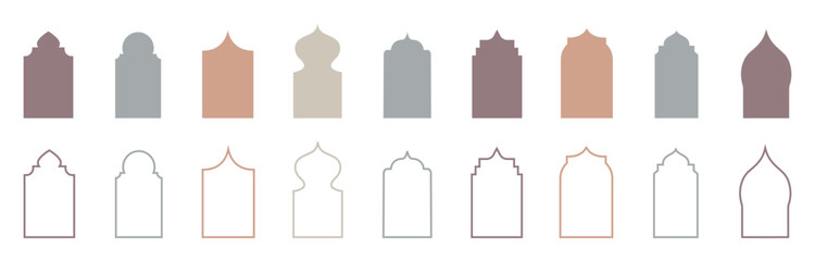 Muslim architecture geometric design elements.