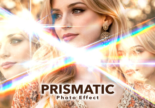 Light Flare Prismatic Photo Effect