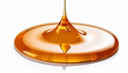 drop of honey isolated no background