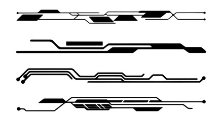 Futuristic tech control window PNG isolated on transparent background