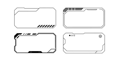 Cyber hologram screen module PNG isolated on transparent background for gaming systems