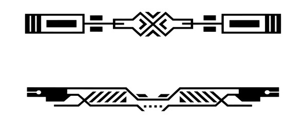 Sci fi cyber control layout PNG isolated on transparent background